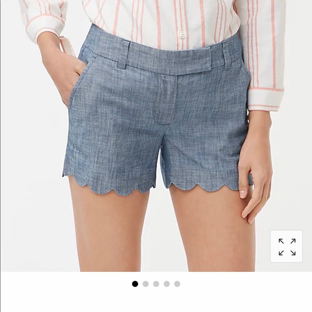 J CREW SCALLOPED SHORTS